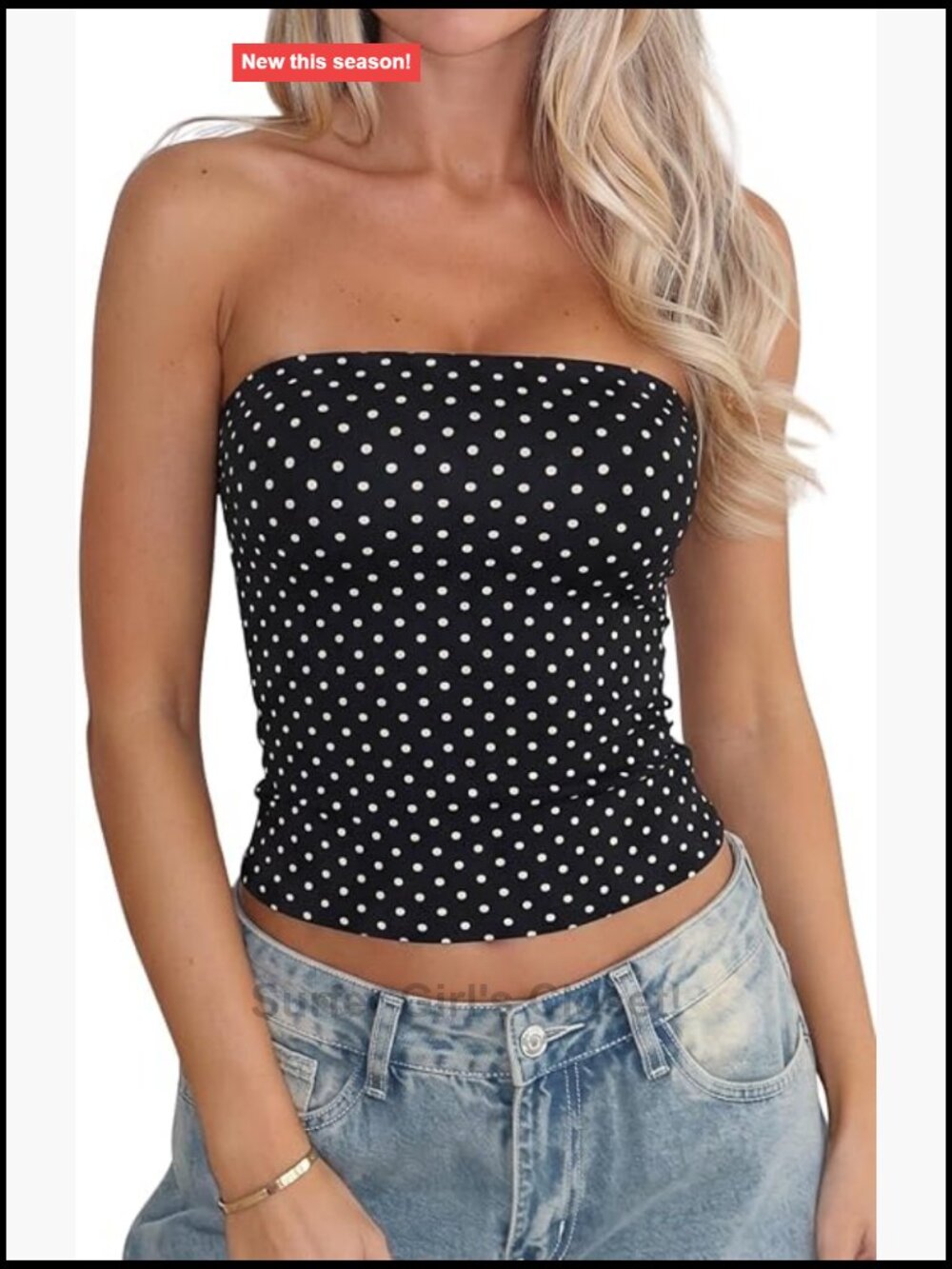 Women's Strapless Tube Top Double Lined Slim Fit Summer Tank